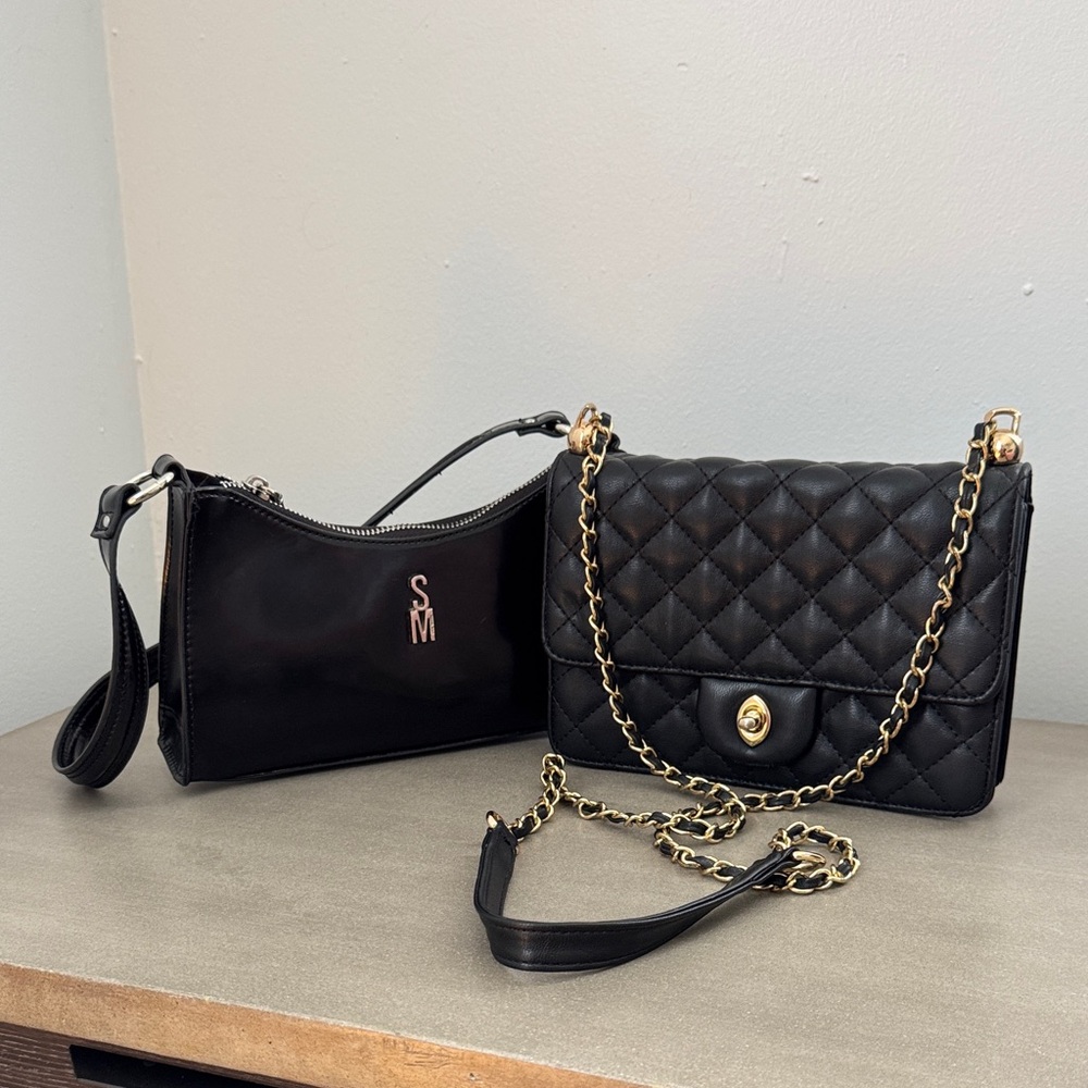 Steve Madden shoulder bag with a Black Quilted Chain Shoulder Bag